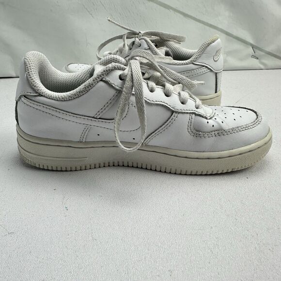 Nike Air Force 1 Low LE, DH2926-111 Triple White Leather Sneaker, Shoe Size 13C - Picture 7 of 12
